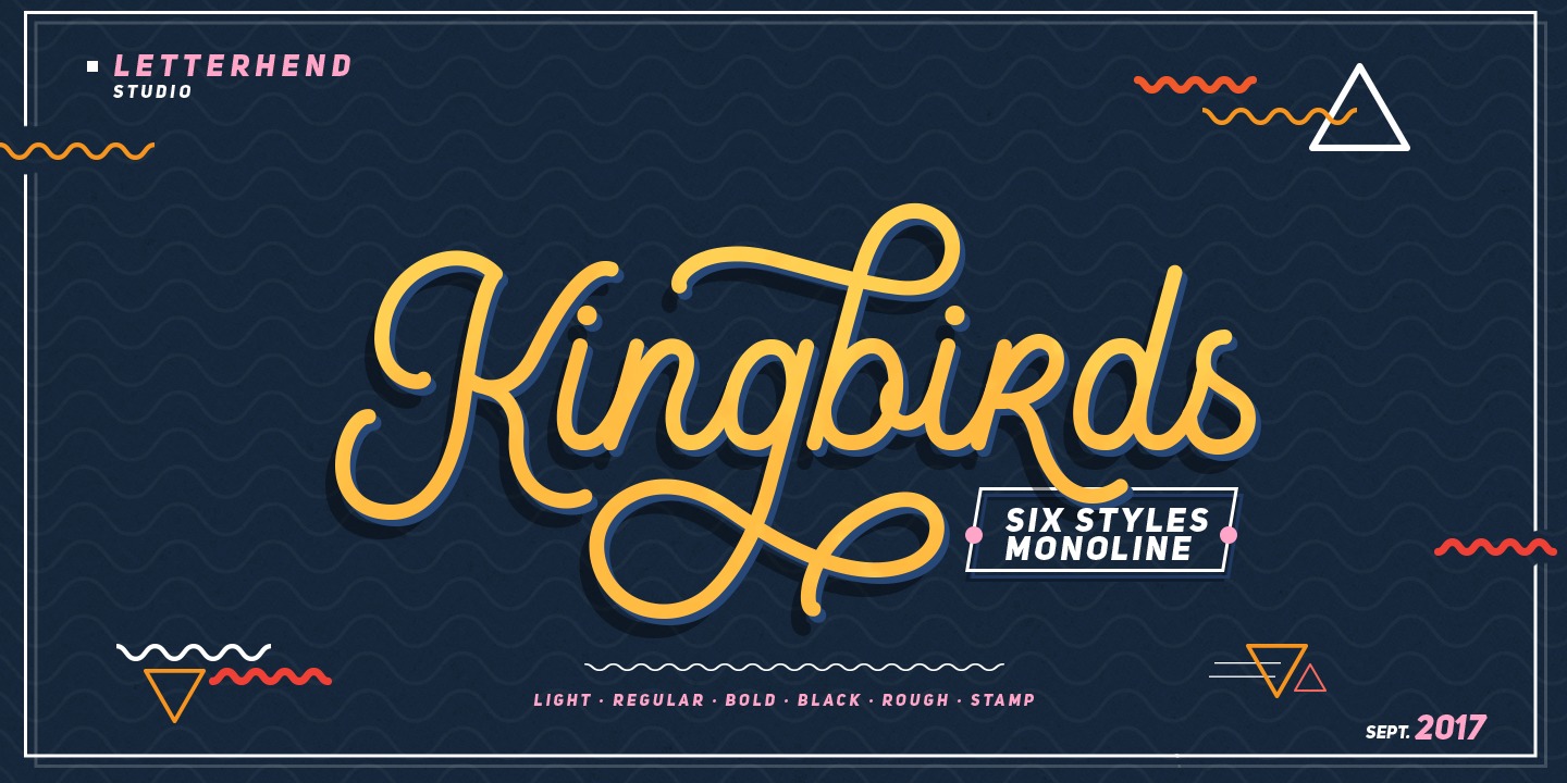 Schriftart Kingbirds